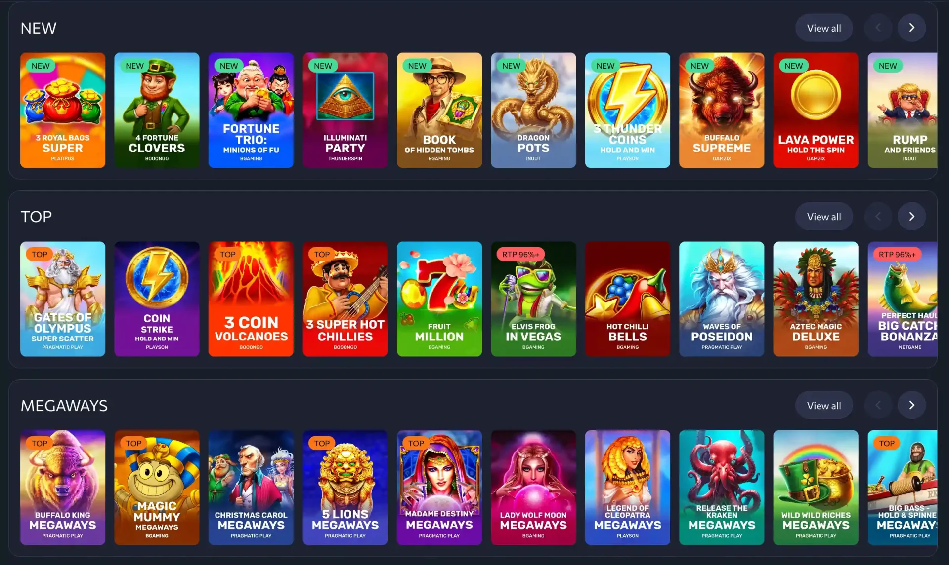 Wishking Casino Games